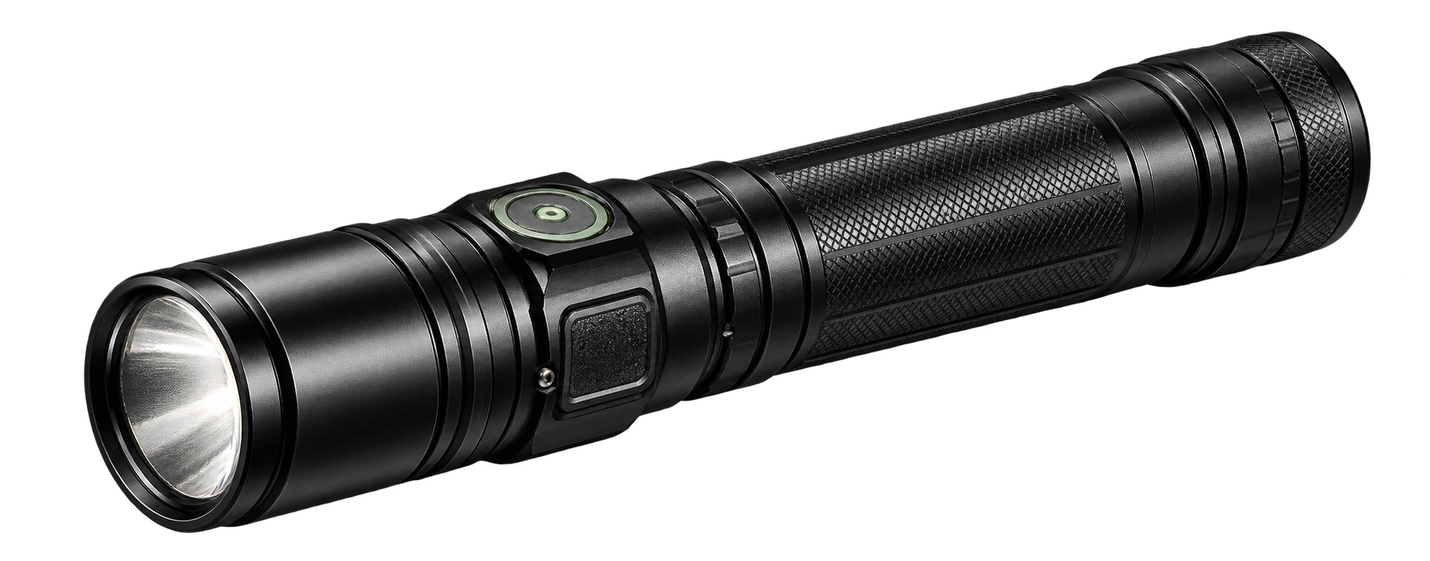 Illustrative render of the SPERAS rechargeable flashlight