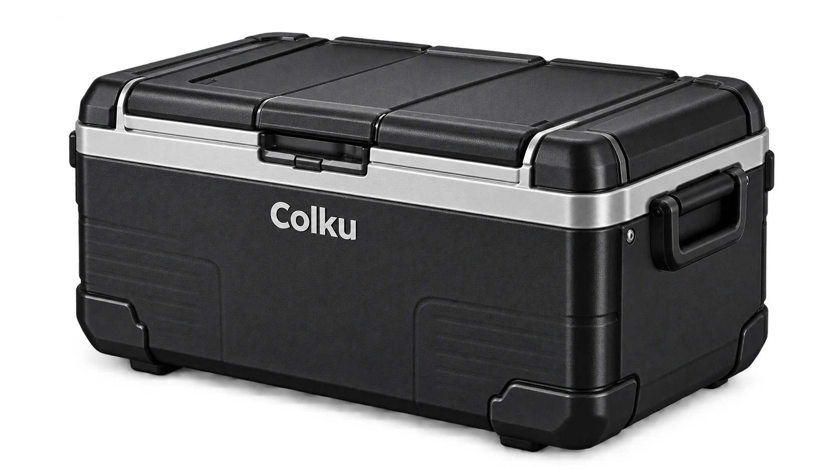 Illustrative render of the Colku portable refrigerator